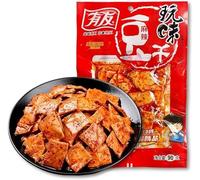 Sichuan flavor spicy hot bean curd, dried bean curd, mushroom flavor dried tofu, pickled pepper tofu, instant gluten, Chinese spicy latiao, spicy vegetarian snacks (Spicy flavor,10 bags)