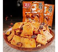 Sichuan flavor spicy hot bean curd, dried bean curd, mushroom flavor dried tofu, pickled pepper tofu, instant gluten, Chinese spicy latiao, spicy vegetarian snacks (Mushroom flavor,10 bags)