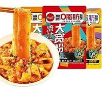 Sichuan Hotpot Wide Noodles，Red Oil Noodle Skin，Chinese DaKuanFen, Hot and Spicy Noodle, Hotpot Soup Japchae&Korean Dish, Rice Noodles，Sweet Potato Starch Glass Noodles (Sour and Hot Flavor,1 bag)