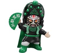 Sichuan Opera Face Changing Doll with Movable Hat 5 Facial Makeups Chinese Peking Figure Decoration Interactive Toy for Kids Birthday