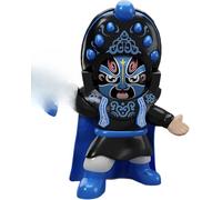 Sichuan Opera Face Changing Doll with Movable Hat 5 Facial Makeups Chinese Peking Figure Decoration Interactive Toy for Kids Birthday