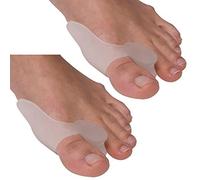 SiChun 1 Pair Gel Bunion Corrector Toe Protectors Straightener Seperators Toe Spreader (Clear)