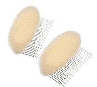 SiChun 2PCS Charming BUMP IT UP Volume Inserts Do Beehive hair styler Insert Tool Hair Comb Black/Brown colors for choose Hot (Beige)