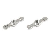 Sichuny 2X CNC Alloy Double Side with 15T 17T Servo Arm for 1/5 Scale Rovan Baja 5B 5T 5SC Symmetry Steering System-Silver