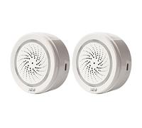 Sichuny 2X Temperature Humidity Alarm Sensor WiFi Siren Tuya Smart Life App Work with for Alexa Home IFTTT