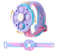 Sichy Pop Bracelet it Fidget Toys Pack, Stress Relief and Anti-Anxiety Silicone Wristband Fidget Bracelet Birtyday Party Gifts, Wearable Decompression Wristband Fidgets Sensory Toys for Girls Boys