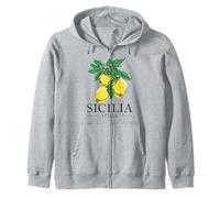 Sicilia Italia Sicily Italy Lemon Souvenir Zip Hoodie