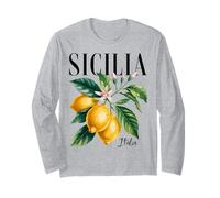 Sicilia Italia Women Men Sicily Italy Lemons Souvenir Long Sleeve T-Shirt