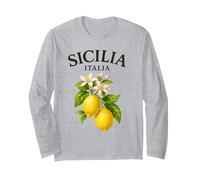 Sicilia Italian Souvenir Italy Lemons Sicily Men Women Kids Long Sleeve T-Shirt