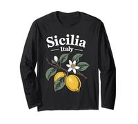 Sicilia Italian Souvenir Italy Lemons Souvenirs from Sicilia Long Sleeve T-Shirt