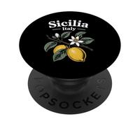 Sicilia Italian Souvenir Italy Lemons Souvenirs from Sicilia PopSockets Adhesive PopGrip