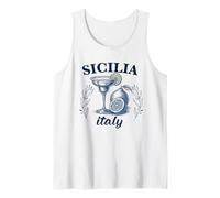 Sicilia Italian Souvenir Italy Lemons Souvenirs from Sicilia Tank Top