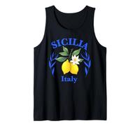 Sicilia Italian Souvenir Italy Lemons Souvenirs from Sicilia Tank Top