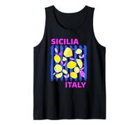 Sicilia Italian Souvenir Italy Lemons Souvenirs from Sicilia Tank Top