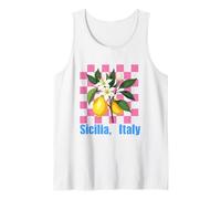 Sicilia Italian Souvenir Italy Lemons Souvenirs from Sicilia Tank Top