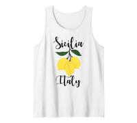 Sicilia Italian Souvenir Italy Lemons Souvenirs from Sicilia Tank Top