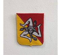 Sicilia Sicily Art Badge Iron or sew on Embroidered Patch