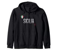 Sicilia T-Shirt Sicily Gift Clothes & Italian Flag Tee Zip Hoodie