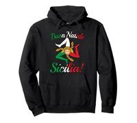 Sicilia Xmas Sicily Trinacria Buon Natale Christmas Pullover Hoodie