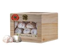 Sicilian Artisan Almond Pastries, wooden gift box, individually wrapped assorted flavours, Sicilian almond sweets, gluten-free, 600g
