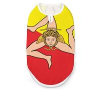 Sicilian Flag Dog Shirt Coats Pullover Cat Clothing Pet Costume Vest for Small Medium Dogs