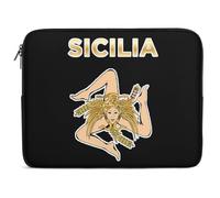 Sicilian Flag Laptop Sleeve Cute Tablet Case Briefcase Carrying Work Bag Purse Pouch 10inch