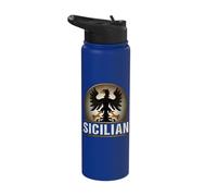 Sicilian Heritage Sicily Heraldry Stainless Steel Insulated Water Bottle