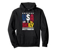 Sicilian Italian Heritage Apparels USA Sicily Spicy Freedom Pullover Hoodie
