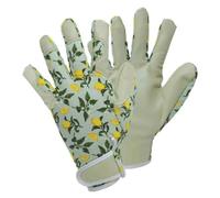 Sicilian Lemon Gardening Gloves Medium Size 8 For Pruning, Planting And Weeding