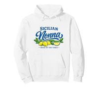 Sicilian Nonna Head of the Table Lemon Design Pullover Hoodie