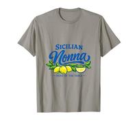 Sicilian Nonna Head of the Table Lemon Design T-Shirt
