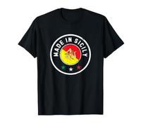 Sicilian Pride Made in Sicily Trinacria Flag Round Seal T-Shirt