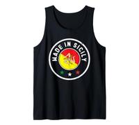 Sicilian Pride Made in Sicily Trinacria Flag Round Seal Tank Top