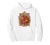 Sicilian Red Orange Tile Italian Mediterranean Citrus Pullover Hoodie