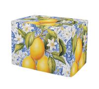 Sicilian Style Lemon Pet Cage Cover with Mesh Windows Windproof Universal Fit Dog Crate Cover X-Large