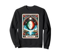 Sicilian Tarot Card With Italian Moon In Sicily Sweatshirt