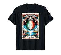 Sicilian Tarot Card With Italian Moon In Sicily T-Shirt