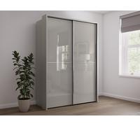 Sicily 2 Door Sliding Wardrobe 2 Door Sliding Pebble Grey