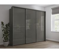 Sicily 3 Door Sliding Wardrobe 3 Door Sliding White