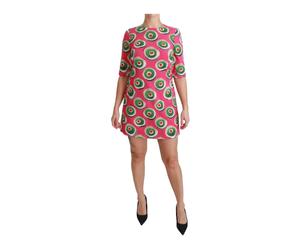 Sicily Cupcake Print Shift Dress - female - Dolce & Gabbana - Short Dresses - Multicolor - 2XS - Dresses 2XS