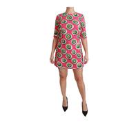 Sicily Cupcake Print Shift Dress - female - Dolce & Gabbana - Short Dresses - Multicolor - S - Dresses S