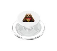 Sicily Flag Heart Pride Country Heritage Bear Sicilian PopSockets PopGrip for MagSafe