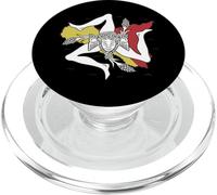Sicily Flag Of Sicily Country Sicilia Trinacria Italian PopSockets PopGrip for MagSafe