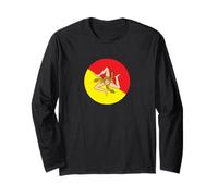 Sicily Flag Trinacria Long Sleeve T-Shirt