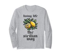 Sicily Italy Vacation Sicilian Lemon Long Sleeve T-Shirt