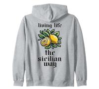 Sicily Italy Vacation Sicilian Lemon Zip Hoodie