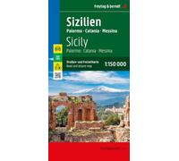 Sicily - Palermo, Catania, Messina - Road and Leisure Map
