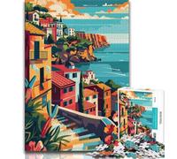 Sicily Poster 1000 Piece Jigsaw Puzzle for Adults And Teenagers,Toys Educational Games Stress Relieving Wall Decoration 38x26cm