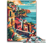 Sicily Poster Puzzles 1000 Pieces for Adults,Challenging To Complete But Fun And Humorous Educational Game for Birthday (38x26cm)