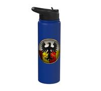 Sicily Symbol Kingdom of Sicily Medieval Heraldry Stainless Steel Insulated Water Bottle